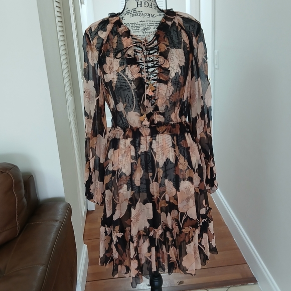 ZIMMERMANN Concert lace-up floral-print‎ dress - Picture 3 of 13